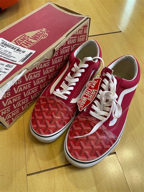 old skool Goyard custom Vans